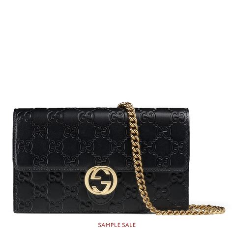 gucci embossed wallet on chain|gucci wallet on chain sale.